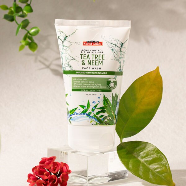Tea Tree & Neem Acne Control & Pimple Clear Face Wash – Saeed Ghani