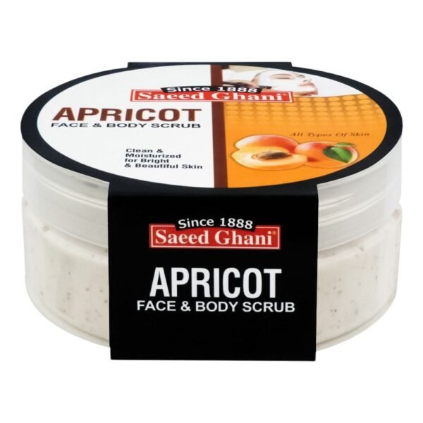 Saeed Ghani Apricot Face & Body Scrub, All Skin Types 150g