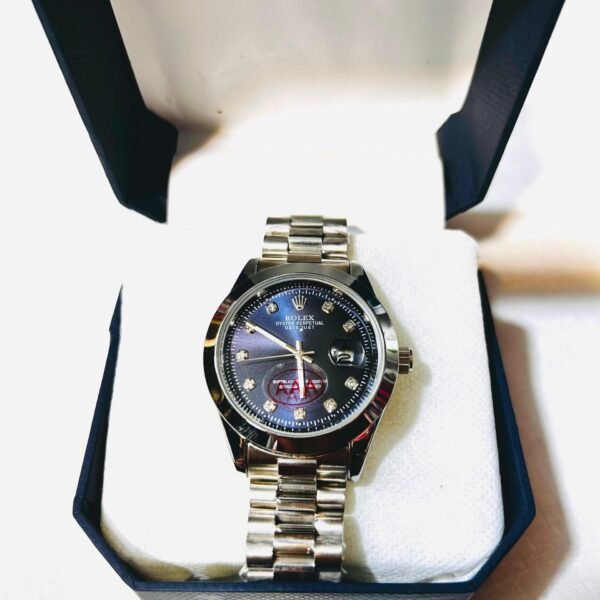 Rolex Luxury A+ Quality Blue Dial Men Wrist Watch-Date & Time