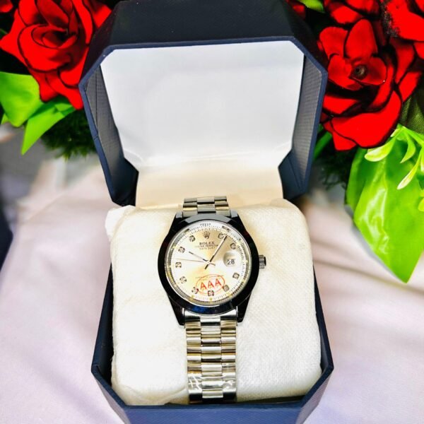 Rolex Luxury A+ Quality light Golden Men Wrist Watch-Date&Time