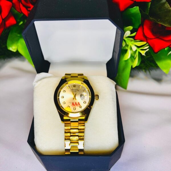 Rolex Luxury A+ Quality White Dial Men Wrist Watch-Date & Time