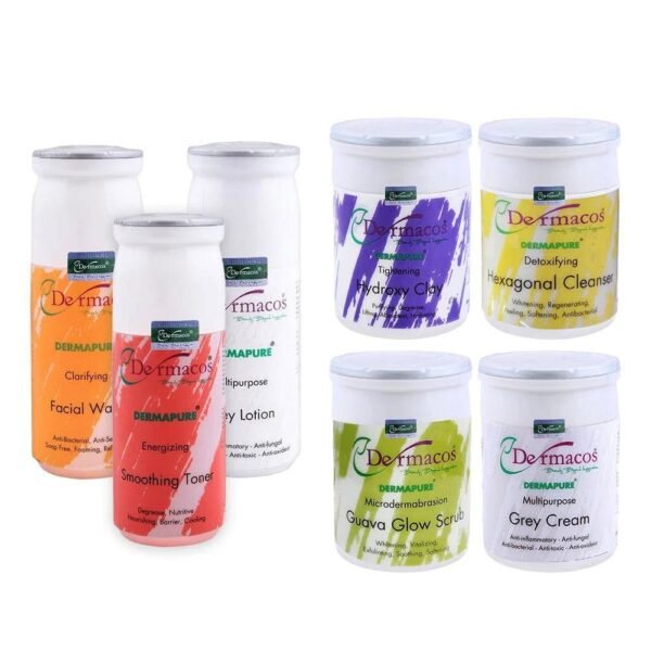 Dermacos 7 in 1 Facial Set | Complete Skincare Kit for Glowing, Youthful, & Radiant Skin